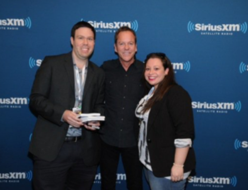 With Kiefer Sutherland, and my wife, Lital.
