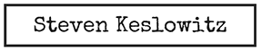 Steven Keslowitz Logo